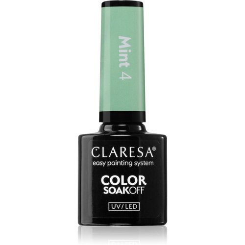 Claresa SoakOff UV/LED Color Mint gel lak za nokte nijansa 4 5 g Slike