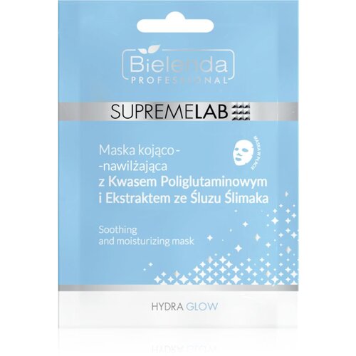 Bielenda Professional Supremelab Hydra Glow vlažilna tekstilna maska s polžjim ekstraktom 1 kos Cene