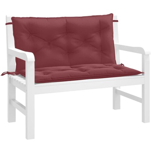 vidaXL Jastuci za vrtnu klupu 2 kom Crvena vina 100x50x7 cm tkanina Cijene