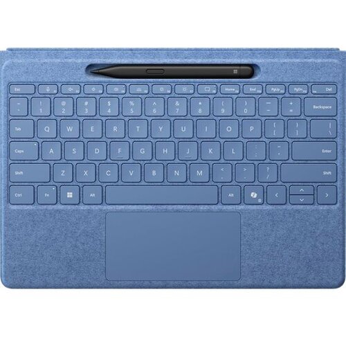 MICROSOFT SURFACE Pro Flex Keyboard with Slim Pen Bundle, 2-in-1 Alcantara keyboard for Surface Pro Copilot+ (11th Edition), Pro 9 and 8, Windows 11 Copilot+ PC, Sapphire Slike