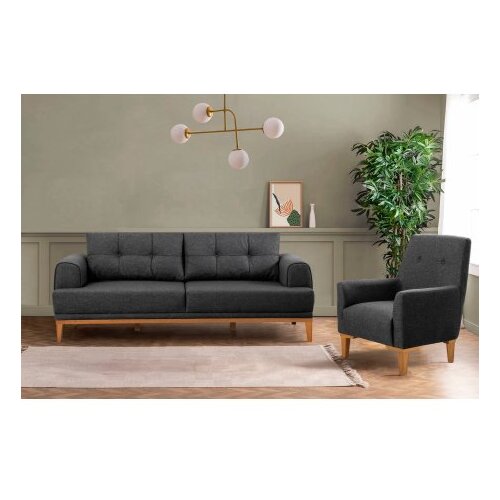 Atelier Del Sofa sofa i fotelja vina set anthracite atlantic pine Cene