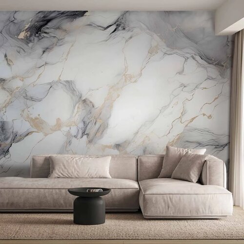  Foto tapeta - Elegant Marble - Stone Structures in Neutral Colours 350x256 Premium Cene