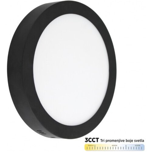 Mitea Lighting Nadgradni okrugli LED panel 30W 3000~6500K M30NO-BK-CCT Cene