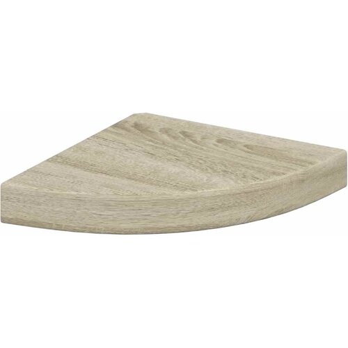  Plutajuće kutne police 2 kom boja hrasta 25 x 25 x 3,8 cm MDF Slike