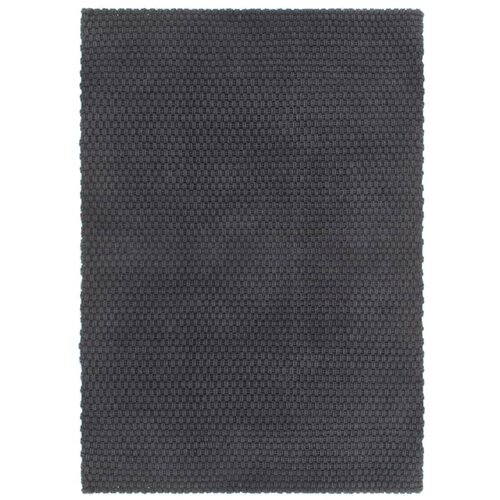 VidaXL Tepih pravokutni antracit 160 x 230 cm pamučni Slike