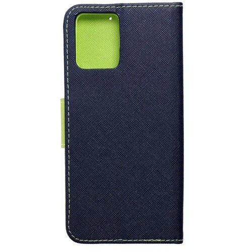 FANCY Ovitek Fancy Book za MOTOROLA MOTO G14 mornarsko moder / limeta Slike