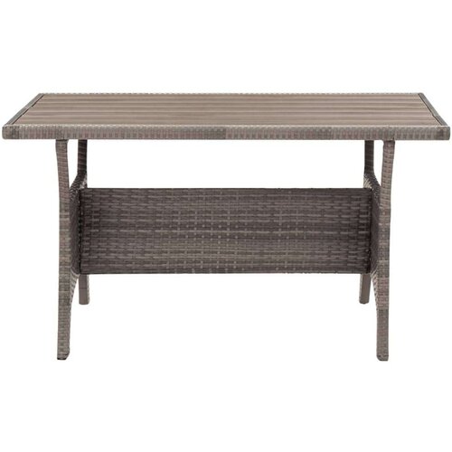 VidaXL Vrtni stol sivi 120 x 70 x 66 cm od poliratana Slike