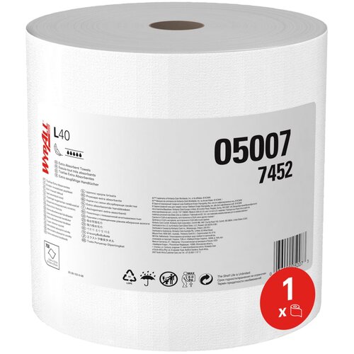 Kimberly Clark WYPALL L40 Papirni ubrus, Troslojni, Beli, 750 listova Cene