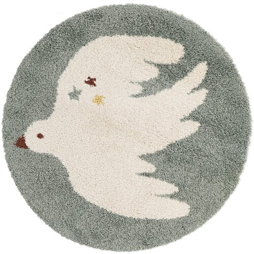 Nattiot Svetlo zelena otro&amp;scaron;ka preproga &amp;oslash;120 cm Bohemian Bird Aqua &amp;ndash; Slike