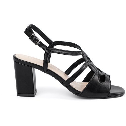 Sergio Leone Women&amp;#039;s black heeled sandals Slike