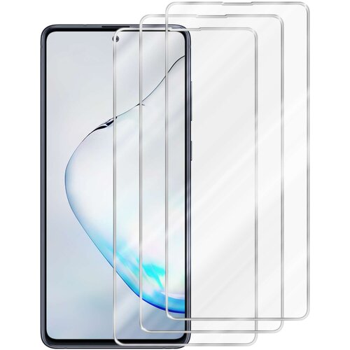 Cadorabo 3x Oklepna folija, združljiva z Samsung - Za&amp;scaron;čitna folija v visoka prosojnost - 3-pack Kaljeno za&amp;scaron;čitno steklo za zaslone s trdoto 9H in združljivostjo s 3D dotikom, (20860765) Slike