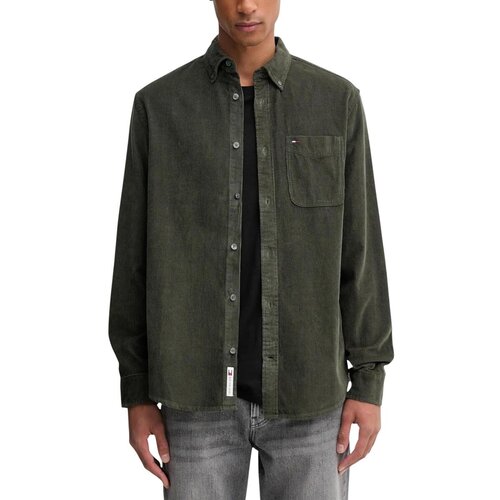 Tommy Hilfiger Srajce z dolgimi rokavi TJM REG BABY CORD SH DM0DM22021 Zelena Cene