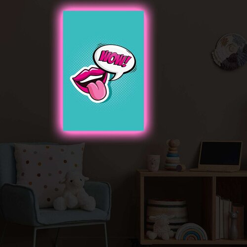 Wallity Slika sa LED osvetljenjem 4570POPARTDACT-001, 45x70 cm Cene