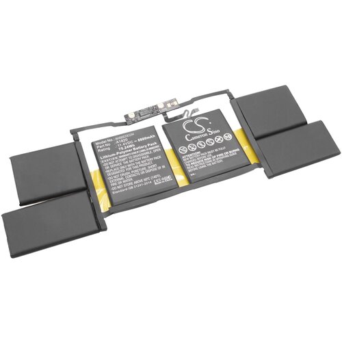 VHBW Baterija za Apple MacBook Pro 15&amp;amp;quot; A1707 / A1820, 6600 mAh Slike