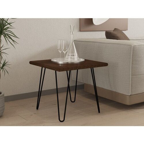 Hanah home Mahic - Walnut WalnutBlack Coffee Table Cene