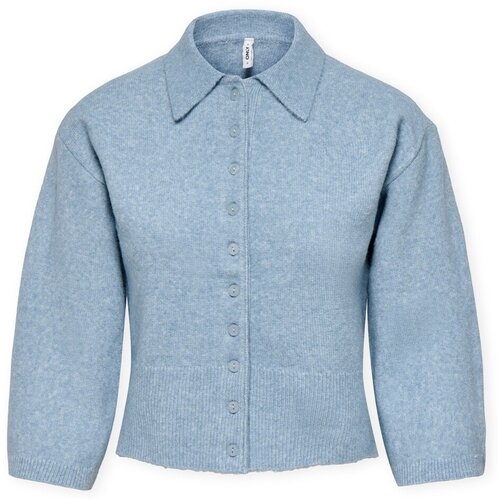 Only Telovniki &amp;amp; Jope Macey Cardigan - Dusty Blue/Melange Modra Slike