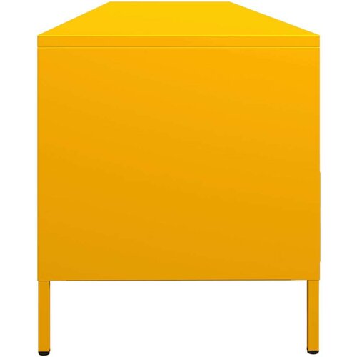 VidaXL TV ormarić senf žuta 202x39x43,5 cm hladno valjani čelik Slike