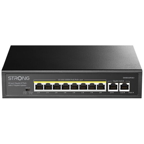 Strong Snažni 8-Gigabitni Switch POE+ 100W 2x Gigabit Uplink-Portovi Cijene
