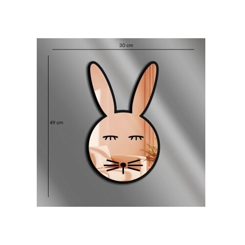 Wallxpert Ogledalo Ozgl520, 30x49 cm, Rose-gold Slike