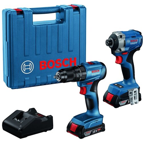 Bosch akumulatorski set GDR 18V-215 + GSB 185-Li, 2 x 2.0Ah baterija+punjač+kofer Cene