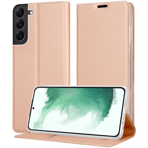 Cadorabo Case, združljiv s Samsungom v elegantnem rosă &permil; Gold - za&scaron;čitni pokrov z magnetnim zapiranjem, stoječo funkcijo in režo za kartico, (20694536) Cene