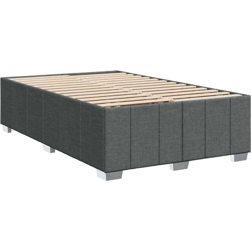 vidaXL Box spring postelja z vzmetnico temno siva 120x190 cm blago Cene
