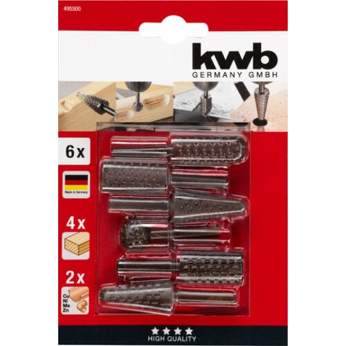 KWB 6 turpija za drvo/metal(nonFe), set za bušilicu ( 49495500 ) Slike