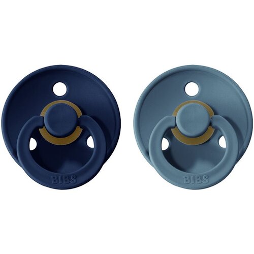 Bibs Colour Natural Rubber Size 2: 6+ months duda Deep Space / Petrol 2 kos Cene