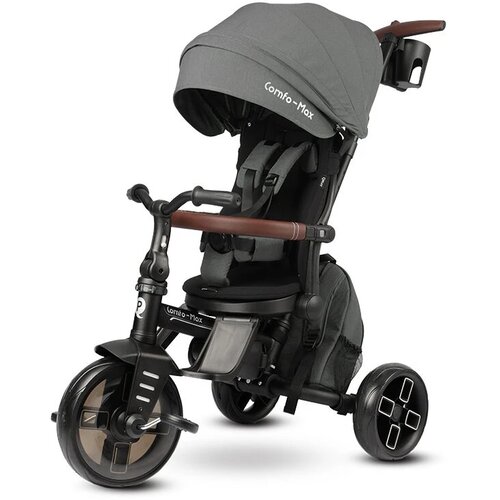 Qplay tricikl za decu 8u1 Comfo Max Grey, 10m+ Cene