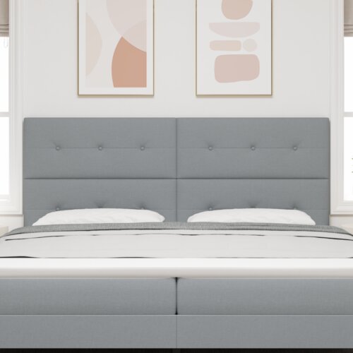 vidaXL LED Uzglavlje Svjetlosiva 100 cm Tkanina Cene