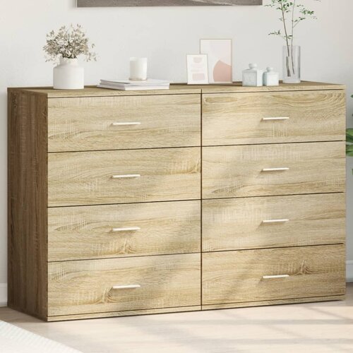 VidaXL Komoda 2 kom boja hrasta sonome 60x39x80 cm konstruiranog drva Slike