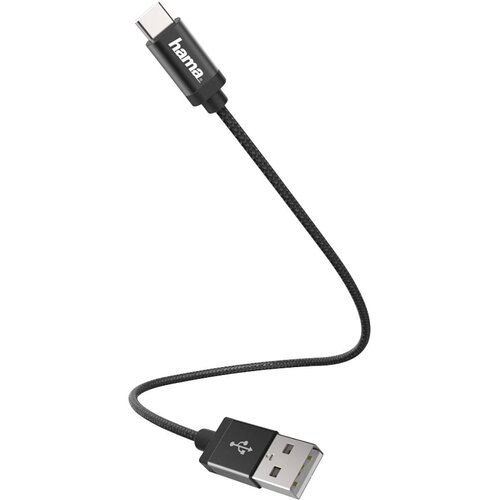 Hama USB kabel USB 2.0 USB-A vtič\, USB-C&amp;reg; vtič 0.20 m črna 00178281, (20417142) Slike