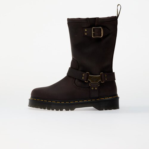 Dr. Martens Sneakers Anistone Hi Dark Brown Burnished Waxy Pull Up EUR 36 Cene