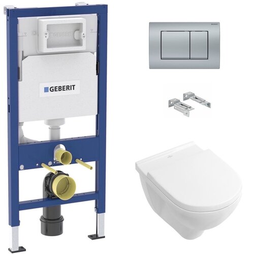 Villeroy Boch SIKOGEDVBOND30CR wc &amp;scaron;koljka s kompletom geberit duofix 458.103.00.1 Delta30 Slike