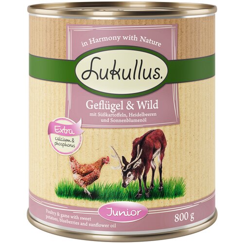 Lukullus Junior perutnina & divjačina (brezžitna) - 6 x 400 g Cene
