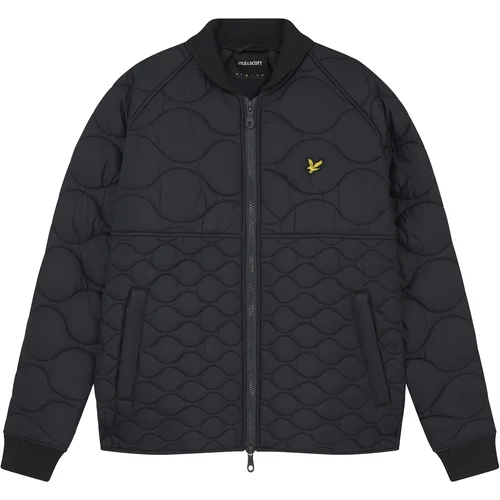 Lyle & Scott Prehodna jakna rumena / črna