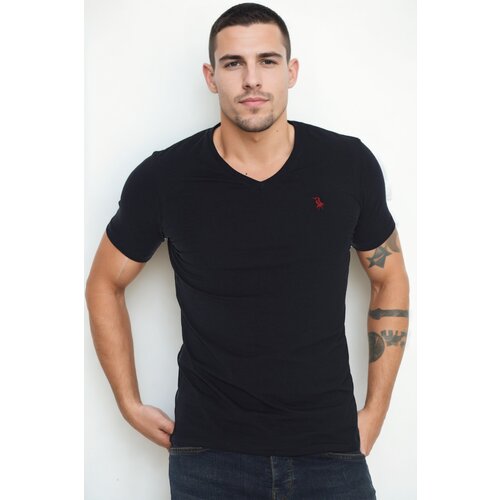 Dewberry T9568 V-NECK MEN'S T-SHIRT-NAVY BLUE Cijene
