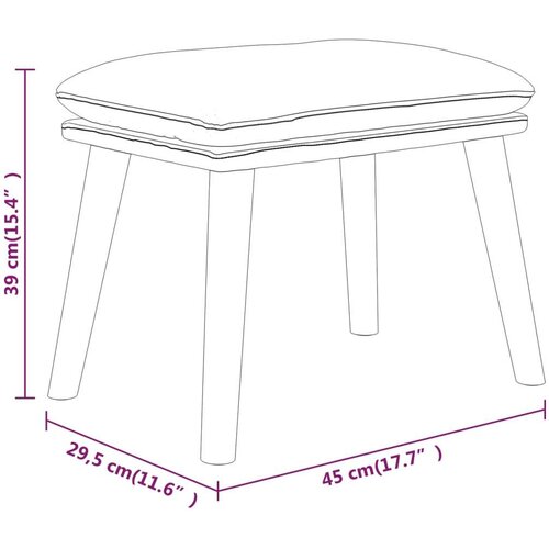  Tabure sivi 45x29 5x35 cm od umjetne kože Slike