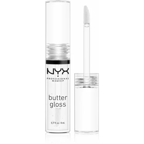 NYX Professional Makeup Butter Gloss sjajilo za usne nijansa 54 Sugar Glass 8 ml
