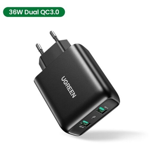 Ugreen CD161 USB Brzi punjač 3.0 2xUSB 36W Cene