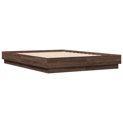 vidaXL Okvir za krevet smeđi hrast 120x190 cm konstruirano drvo Cene