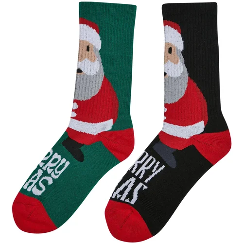 Urban Classics Accessoires Fancy Santa Socks 2-Pack multicolor