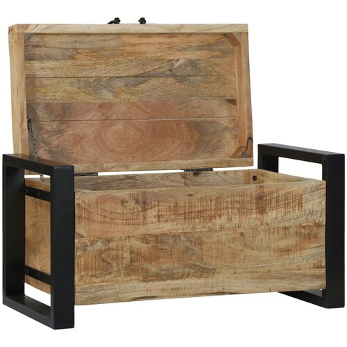 vidaXL Shrambne Škatle Naravni les Trden mangov les 60 x 30 x 30 cm Cene