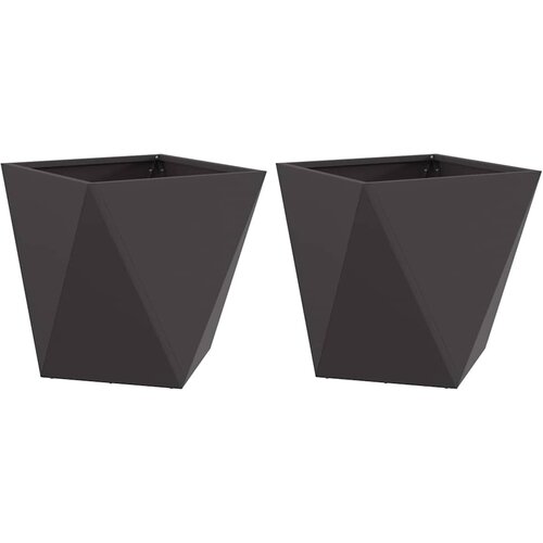  Sadilica 2 pcs Crna 40 x 40 x 40 cm Čelik Slike