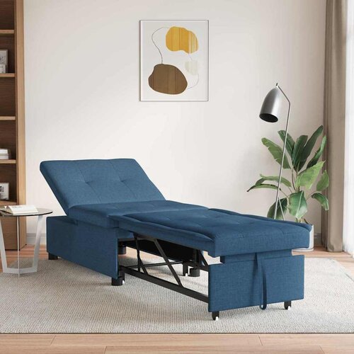 Krevet-sofa na razvlačenje Plava 194 x 50 x 82 cm tkanina Cene