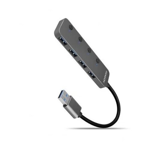  USB HUB Switch 4xUSB3.2 + microUSB, 20cm, HUE-MSA, AXA Slike