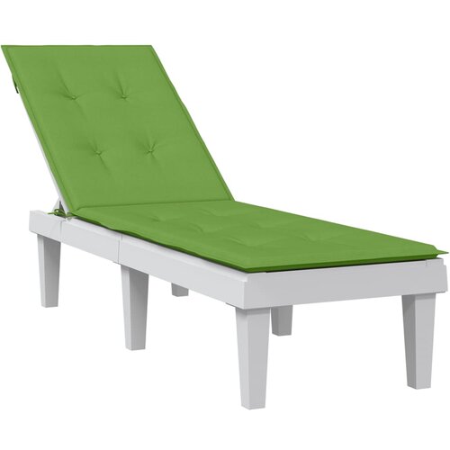 VidaXL Jastuk za ležaljku pro&amp;scaron;arani zeleni (75+105)x50x3 cm tkanina Slike