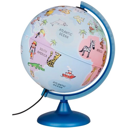 Tecnodidattica GLOBUS MAPPA E MONDO 25cm ENG MS6 engleski Slike