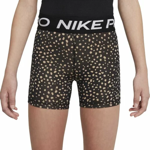 Nike NP DF 3IN SHORT ANML AOP Sportske kratke hlače za djevojčice, crna, veličina