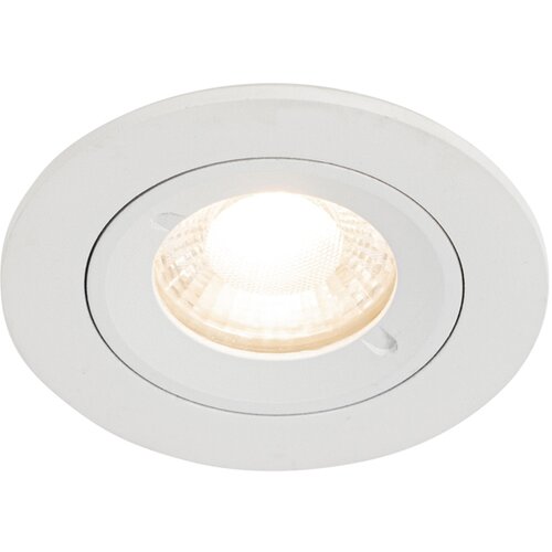 QAZQA Moderen vgradni reflektor bel IP44 - Xena Round Cene